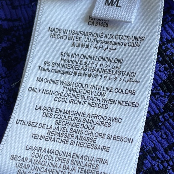 BCBGeneration Periblue One Shoulder Dress Size M/L - Picture 12 of 16